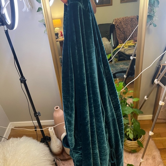 Teal Velvet and Colorful Panda inside SizE Large - Picture 5 of 6